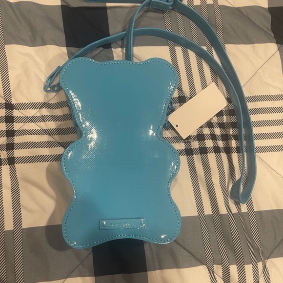 Betsey Johnson Blue Gummy Bear Purse - Picture 2 of 2